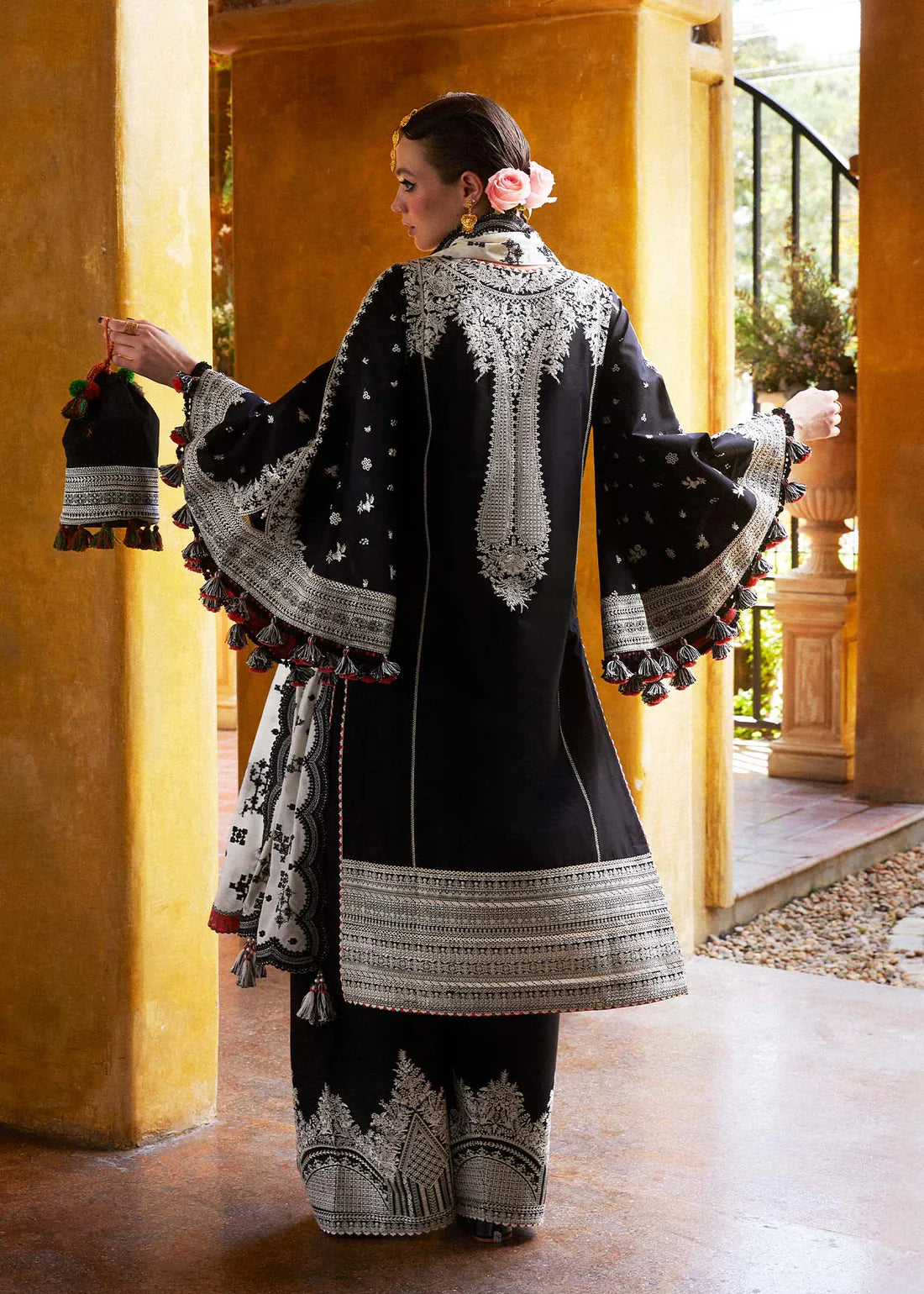 3 Piece Unstitched Heavy Embroidered dhanak Suit